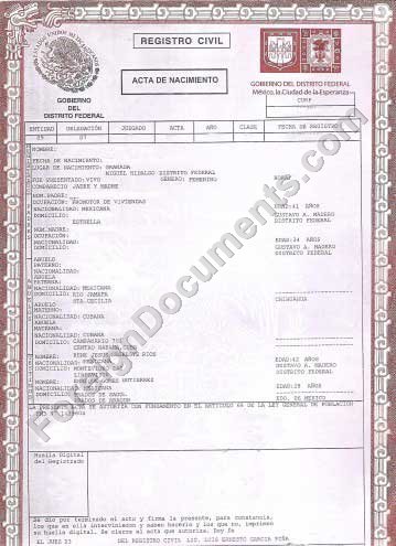 Sample Birth Certificate | Certified.