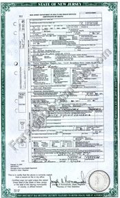 New Jersey Death certificate translation into Russian, Ukrainian.