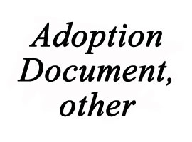 Certified translation of adoption document