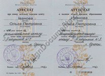 English Ukrainian Translation of high school diploma