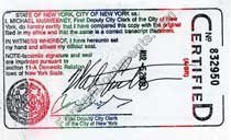 New York Marriage Translation