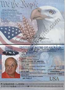 Translation of USA passport