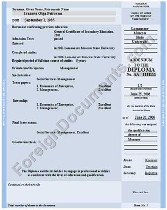 certified translation of academic records