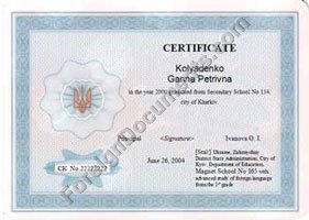 certified translation of school diploma
