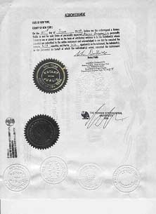 apostille certification